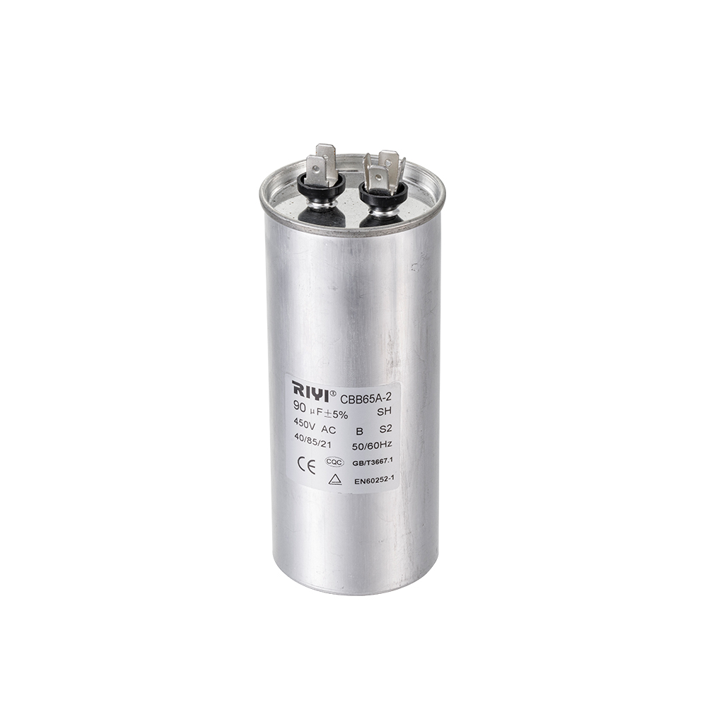 Cbb65 90uf 450v S2 B Aluminium Praesent 2+4 terminalis