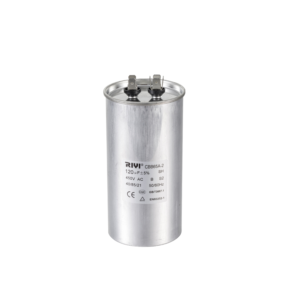 Cbb65 120uf 450v S2 B Aluminium Praesent 2+4 terminalis