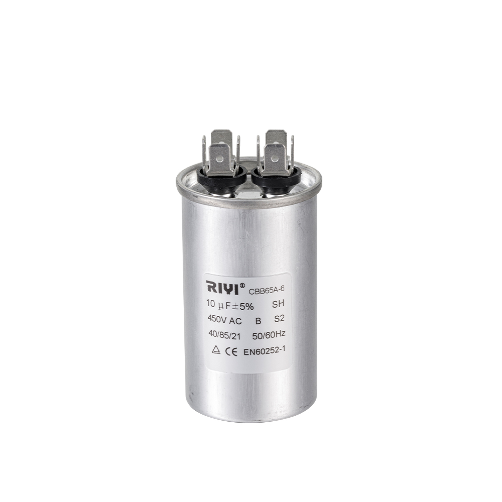 Cbb65 10uf 450v S2 B Aluminium Praesent 4+4 terminales